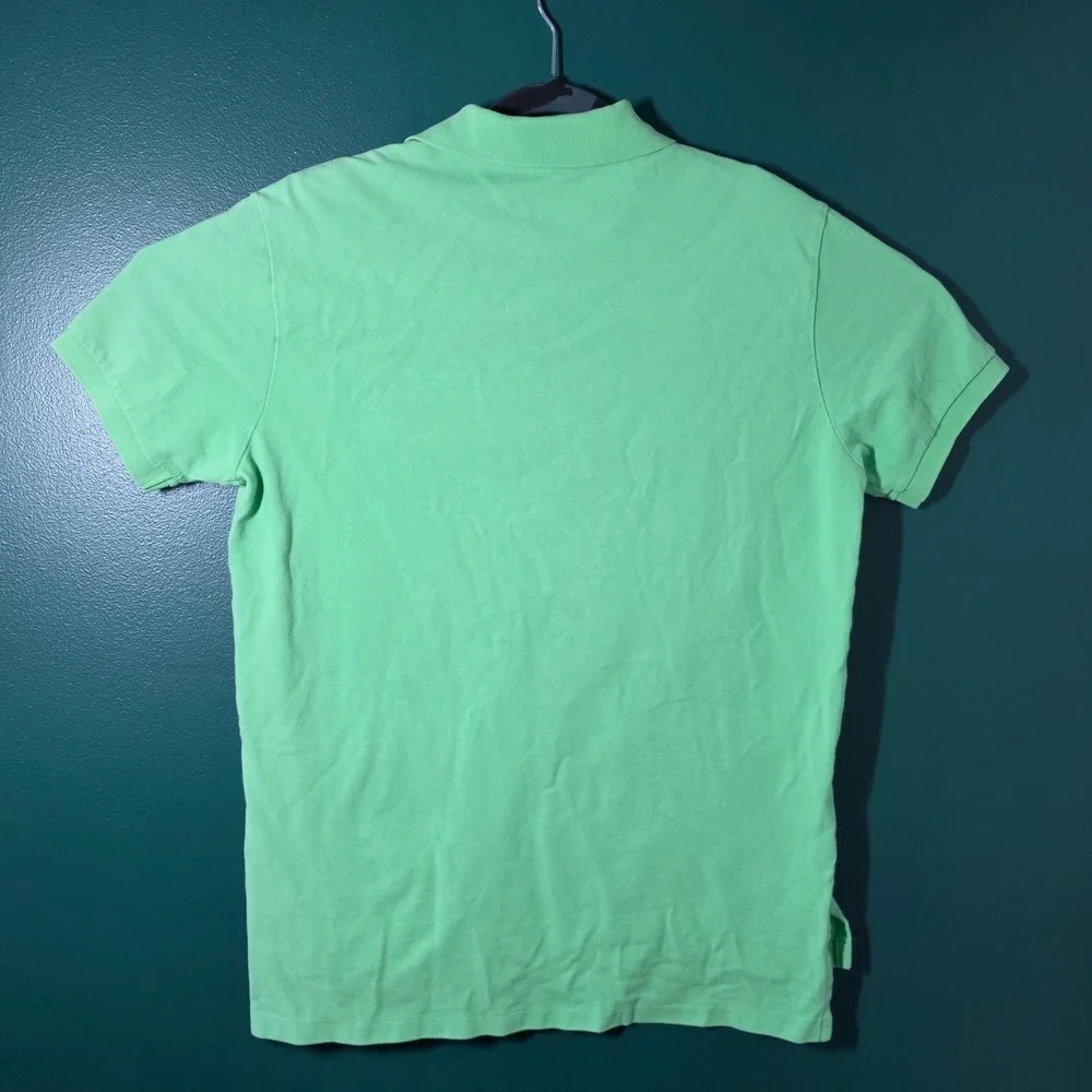 Polo Ralph Lauren Lime Green Short Sleeve Blue Pony Short Sleeve~Large